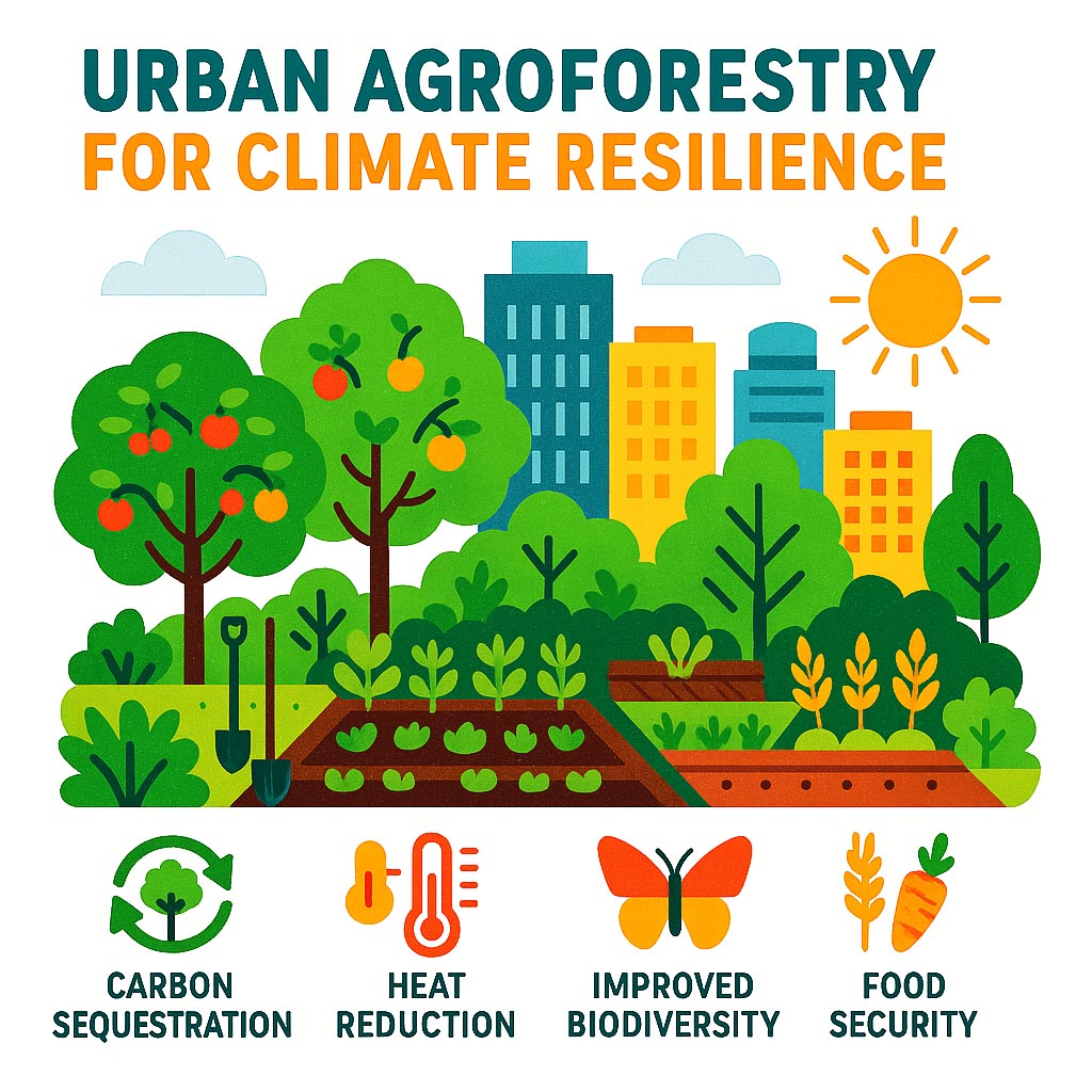 Urban Agroforestry for Climate Resilience in Rooftop Gardens